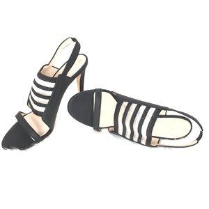 Christopher Kane Black Matte Slingback Heels